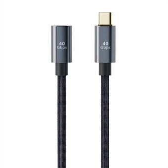 0,3 m 8K 60 Hz Type-C uros-naaras -jatkojohto USB 4.0 100W 5A pikalatauskaapeli 40Gbps tiedonsiirtokaapeli