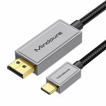 MINDPURE USB Type-C to DisplayPort DP 1.4 Kaapeli 8K 60Hz Muuntajajohto Tukee Dynaamista HDR:ää