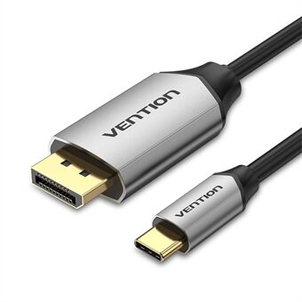 VENTION CGZBG CGZ-sarja 1,5m Type-C - DP-kaapeli alumiiniseoksella 4K USB-C - DisplayPort-sovitin kannettavalle tietokoneelle PC:lle