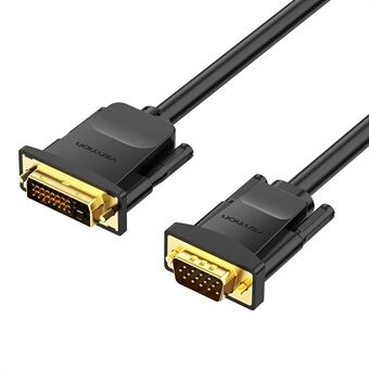 VENTION EABBF 1m 24+1 DVI VGA-kaapeli 1080P 60Hz Uros-Uros Kultapäällystetty Adapterikaapeli