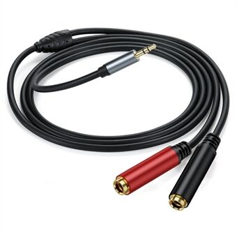 2m 3.5mm Uros Stereo TRS kahteen 6.35mm 1/4 Tuuman TS Naaras Stereo Breakout Kaapeli Y Jakaja Kaapeli