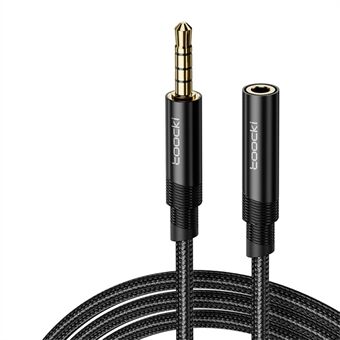 TOOCKI TQ-X41 Audio Extension Cable 2m 4-osainen 3.5mm stereo-uros naaras kaapeli