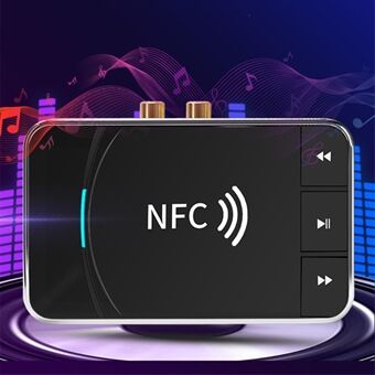 T39 Wireless NFC Bluetooth 5.0 Receiver Transmitter 3.5mm AUX HiFi Stereo Audio Adapter