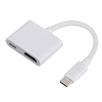 H9 USB C - HD Mini-sovitin PD-latausportilla iPhone 15 HDTV-projektorille ja näytölle