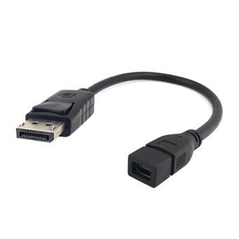 CY DP-048 DP DisplayPort Uros Mini DP DisplayPort Naaras -sovitin näytöille HDTV - Musta