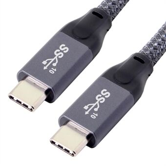 Gen 2 10 Gbps USB 3.1 Type C uros-uros datavideokaapeli e-merkinnällä tablet-puhelimen kannettavalle tietokoneelle 1 m