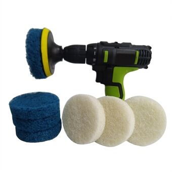 Power Scrub Pad Cleaning Kit sisältää ylimääräisiä kuuraustyynyjä kylpyhuoneen keittiön puhdistukseen