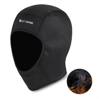 WEST BIKING YP0201257 Fleece Skull Cap Tuulenpitävä Thermal Head Elastinen Pyöräily Moottoripyörä Kypärä Liner Lämmin juoksuhatun päänsuojus