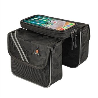 WEST BIKING Anti-splash Touch Screen Mobile Phone Bag Bicycle Front Bag