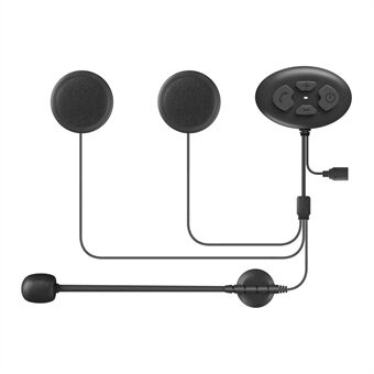 Langaton Bluetooth-kypärä Intercom-kuulokemikrofoni + musiikki + FM-vedenpitävät kuulokkeet