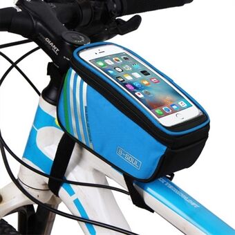 B-SOUL Cycling Waterproof Bike Frame Bag Front Top Tube Bag Touch Screen Phone Pouch