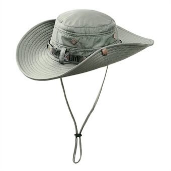 Summer Hat Outdoor UV Protection Fishing Hat Wide Brim Beach Foldable Hiking Cap