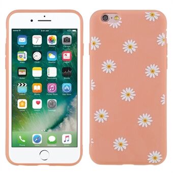 Slim Soft Flexible TPU Daisy Pattern Matte Protective Phone Case for iPhone 6 / 6s 4,7-tuumainen