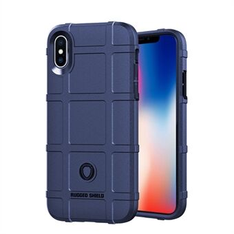 iPhone X/10:n 5,8 tuuman Rugged Shield -sarjan pehmeä silikoninen iskunvaimennusmateriaalista valmistettu mattapintainen matkapuhelinkotelovaruste