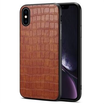 iPhone X / XS puhelinkotelon krokotiilipintainen PU-nahka+PC+TPU-takakansi