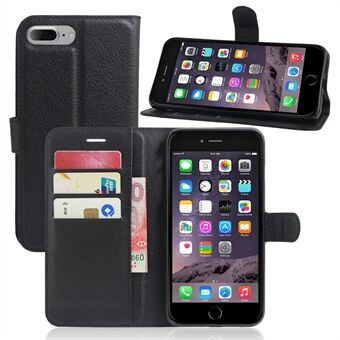 IPhone 8 Plus / 7 Plus 5,5 tuuman Litchi Lychee Skin Flip Leather Stand ja Folio Flip -lompakko