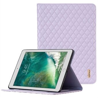 BINFEN COLOR iPadille 9,7 tuuman (2017) / (2018) / iPad Air (2013) / Air 2 iskunkestävä kotelo, jossa painettu Täyssuojaus PU-nahkainen tablettikotelo korttipidikkeellä / Stand