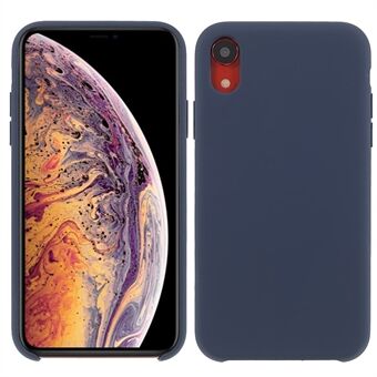 Kiinteä silikoni, silkkisen Soft Touch koko kehon suojakuori iPhone XR 6,1 tuumalle