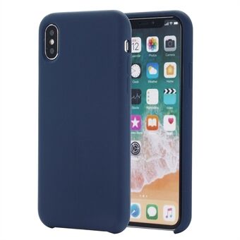 Edge Wrapped nestemäinen silikoni kuorikotelo iPhone XS Max 6,5 tuumalle