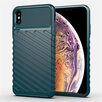 Thunder Series Thicken Twill Texture Tyylikäs pehmeä TPU-kuori iPhone XS Max 6,5 tuumalle