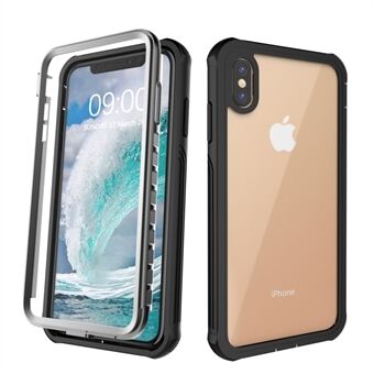 Iskunkestävä kaiken kattava PC-suojakuori sisäänrakennetulla PET-etukalvolla iPhone XS Max 6,5 tuuman.