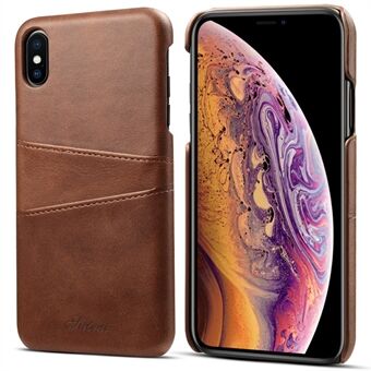 SUTENI PU-nahkapäällysteinen PC-kotelo kuvioitu PU-nahkainen puhelimen suoja korttipidikkeillä Design iPhone XS Max 6,5 tuumalle