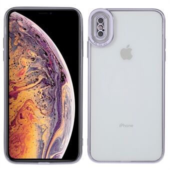 Scratch Tarkka Leikkaus Galvanointi Läpinäkyvä TPU-kotelo Puhelinkuori iPhone XS Max 6,5 tuumalle