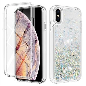 YB Quicksand Series-9 iPhone XS Max 6,5 tuuman nestemäiselle Quicksand-iskunkestävälle puhelimen suojakuorelle Irrotettava TPU-kuori PET-näytönsuojalla