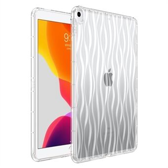 Pudotuksenestokotelo iPad Airille 10,5 tuumaa (2019) Wave Texture -läpinäkyvä TPU-tabletin suojakotelo