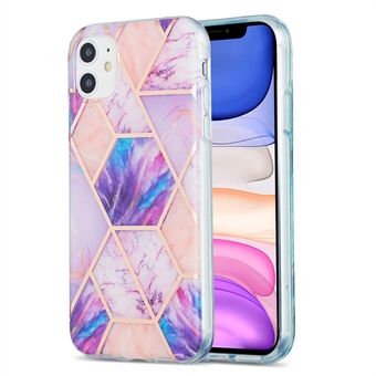 Marmorikuvioinen galvanointi IML IMD 2,0 mm TPU puhelimen suojakuori iPhone 11 6,1 tuumalle