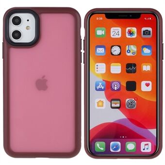 For iPhone 11 6.1 inch Soft-Touch Series Matte Protective Cover PC + TPU Anti-fingerprint Phone Back Case