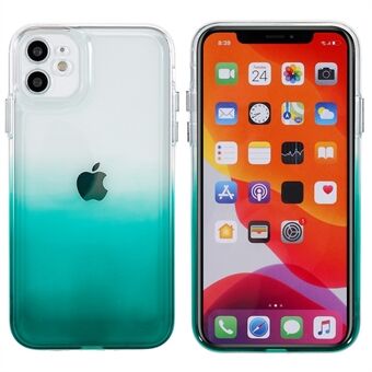 Gradient TPU -puhelinkotelo iPhone 11:lle 6,1 tuumaa, putoamisenkestävät galvanointipainikkeet takakansi