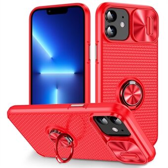 Ring Kickstand-puhelinkotelo iPhone 11:lle CD-laskimokameran linssisuoja PC+TPU-puhelimen suojus