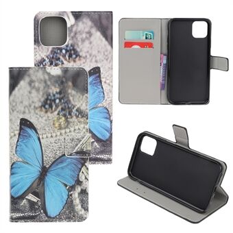 Printing Style PU-nahkainen läppäpuhelimen kansi [Stand Wallet] iPhone 11 Pro 5,8 tuumaa (2019)