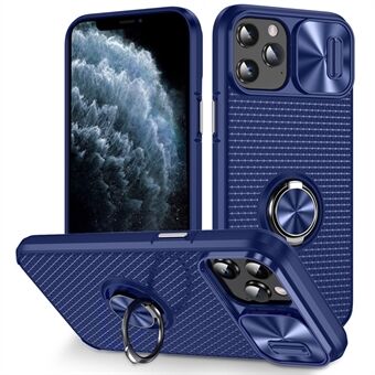 Ring Kickstand PC+TPU puhelinkotelo iPhone 11 Pro liukukameran linssisuojus älypuhelinkotelolle