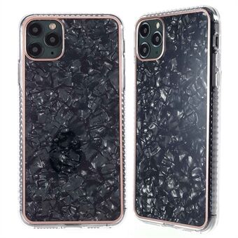 Lacquered IMD TPU Phone Case for iPhone 11 Pro Max 6.5 inch, Anti-Slip Strips Seashell Texture Phone Protective Cover