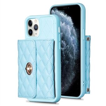 BF21 PU-nahka+TPU-kuori iPhone 11 Pro Max 6,5 tuuman korttitelineelle Iskunkestävä puhelimen seisontakotelo