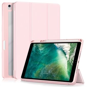 Kotelo iPad 10.2 (2019) / (2020) / (2021) / iPad Pro 10.5 tuumaa (2017) / Air 10.5 tuumaa (2019) -laitteelle, kolmen taiton nahkakansi