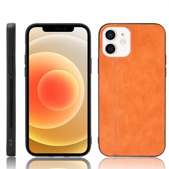 PU Leather Coated PC + TPU Phone Case for iPhone 12 mini 5.4 inch