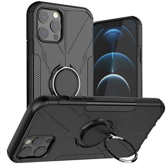 Laadukas Anti-drop PC + TPU-puhelimen kuori Ring iPhone 12 Pro / iPhone 12:lle