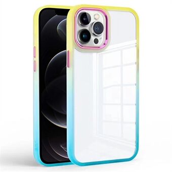 IPhone 12 6,1 tuuman / 12 Pro 6,1 tuuman Gradient Protective Case -puhelimelle Kirkas TPU + PC-puhelimen kansi