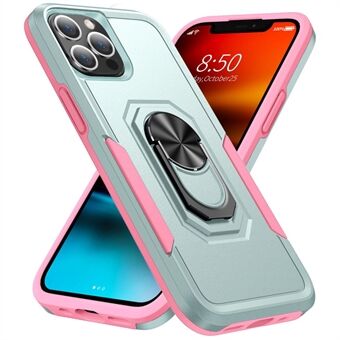 Defender Series PC + TPU Cellphone Case for iPhone 12 Pro 6.1 inch, Back Protective Shell Phone Cover with Ring Kickstand