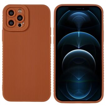 IPhone 12 Pro Max 6,7 tuuman Hammastikku Texture TPU -kotelo Liukumaton Suora Edge Tarkat leikkaukset Puhelimen kansi