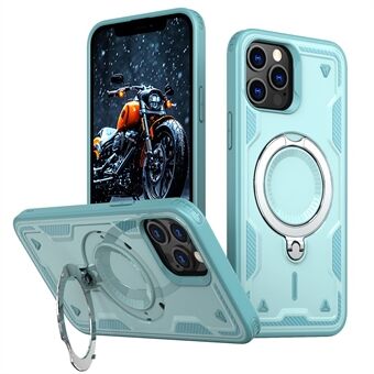 iPhone 13 Pro Max / 12 Pro Max Kuori Yhteensopiva MagSafen kanssa - Sotilasluokan Suojaus PC+TPU Jalustallinen Puhelinkotelo