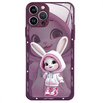 IPhone 12 Pro Max 6,7 tuuman Scratch Cute Girl lasi karkaistu lasi Taka TPU reunat naarmuuntumaton kansi