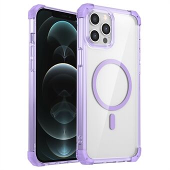 iPhone 12 Pro Max -suojakuori, keltaantumaton TPU+PC kristallinkirkas puhelimen kuori, yhteensopiva Magsafen kanssa