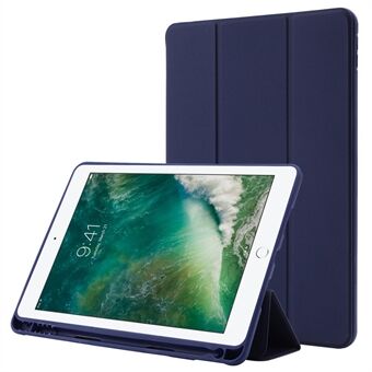 IPad 10.2 (2021) / (2020) / (2019) Skin-Touch Feeling PU-nahka + TPU kolminkertainen Stand suojus pudotusta estävä tablettikotelo kynäpaikalla