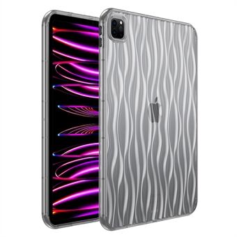 Tabletin kansi iPad Pro 11 (2020) / (2021) / (2022) Wave Texture -läpinäkyvä TPU-suojakotelo