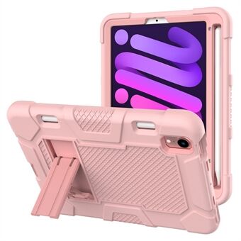 PC + TPU + silikonikontrastiväri Kickstand Tablet Case Shell iPad minille (2021)