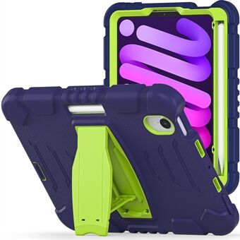 Enhanced Four Corners PC + silikoninen suojaava tablettikotelo Kickstand Cover iPad minille (2021)